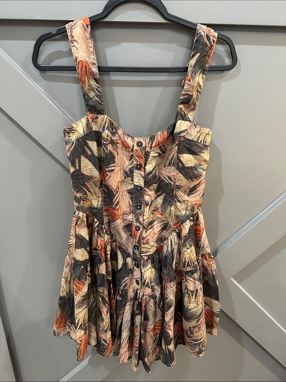 Vici Annalisa Printed Corseted Romper - Nwot